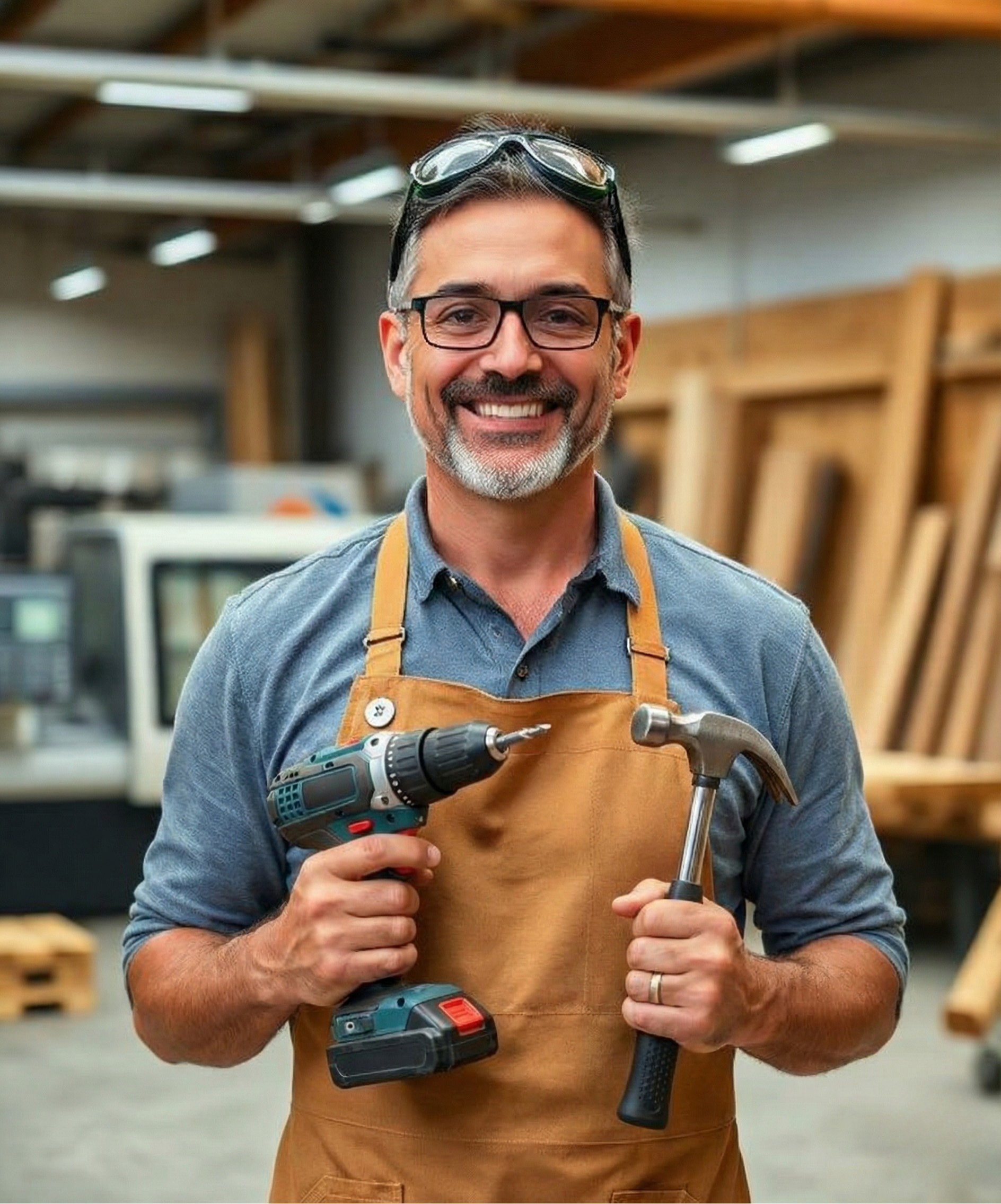 Luceandro Oliveira na oficina